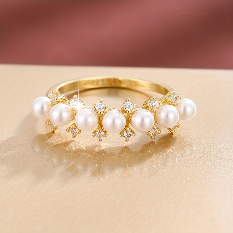 Geometric Zirconia Women's Ring
